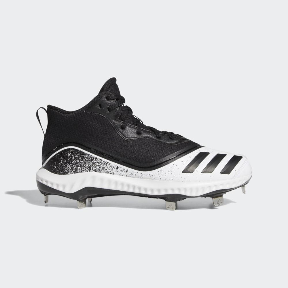 Adidas Men's Icon V Bounce Mid Baseball Cleats White/Black Ireland G28275